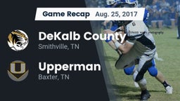 Recap: DeKalb County  vs. Upperman  2017