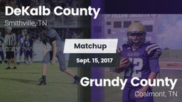 Matchup: DeKalb County vs. Grundy County  2017