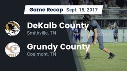 Recap: DeKalb County  vs. Grundy County  2017