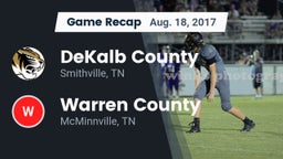 Recap: DeKalb County  vs. Warren County  2017