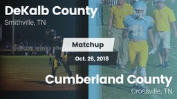 Matchup: DeKalb County vs. Cumberland County  2018