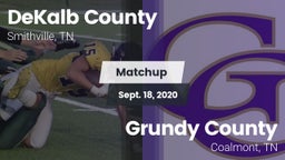 Matchup: DeKalb County vs. Grundy County  2020