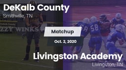 Matchup: DeKalb County vs. Livingston Academy 2020
