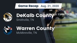 Recap: DeKalb County  vs. Warren County  2020