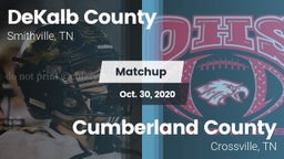 Matchup: DeKalb County vs. Cumberland County  2020