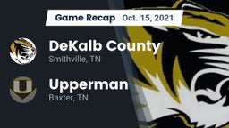 Recap: DeKalb County  vs. Upperman  2021