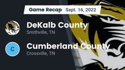 Recap: DeKalb County  vs. Cumberland County  2022