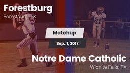 Matchup: Forestburg vs. Notre Dame Catholic  2017