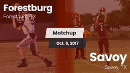 Matchup: Forestburg vs. Savoy  2017