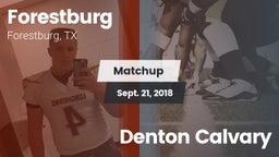 Matchup: Forestburg vs. Denton Calvary 2018