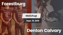Matchup: Forestburg vs. Denton Calvary 2019