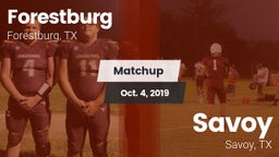 Matchup: Forestburg vs. Savoy  2019