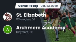 Recap: St. Elizabeth  vs. Archmere Academy  2020