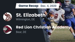 Recap: St. Elizabeth  vs. Red Lion Christian Academy 2020