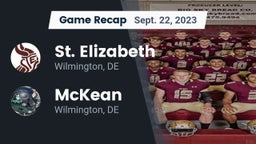 Recap: St. Elizabeth  vs. McKean  2023