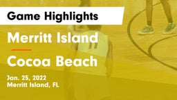 Merritt Island  vs Cocoa Beach  Game Highlights - Jan. 25, 2022
