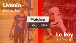 Matchup: Livonia vs. Le Roy  2016