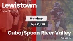 Matchup: Lewistown vs. Cuba/Spoon River Valley  2017