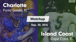 Matchup: Charlotte vs. Island Coast  2016