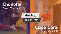 Matchup: Charlotte vs. Cape Coral  2016