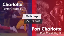 Matchup: Charlotte vs. Port Charlotte  2016