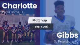 Matchup: Charlotte vs. Gibbs  2017