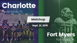 Matchup: Charlotte vs. Fort Myers  2018