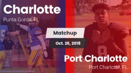 Matchup: Charlotte vs. Port Charlotte  2018