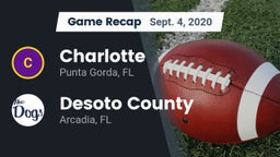 Recap: Charlotte  vs. Desoto County  2020
