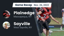 Recap: Plainedge  vs. Sayville  2022