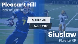 Matchup: Pleasant Hill High vs. Siuslaw  2016