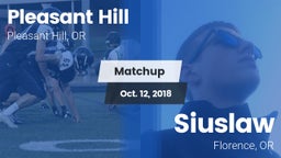 Matchup: Pleasant Hill High vs. Siuslaw  2018