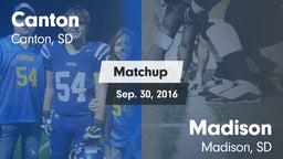 Matchup: Canton vs. Madison  2016