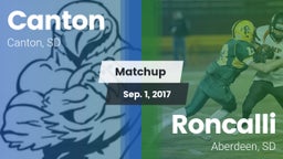 Matchup: Canton vs. Roncalli  2017