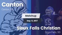 Matchup: Canton vs. Sioux Falls Christian  2017