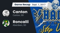 Recap: Canton  vs. Roncalli  2017