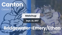 Matchup: Canton vs. Bridgewater-Emery/Ethan 2017