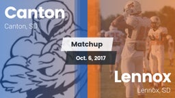 Matchup: Canton vs. Lennox  2017