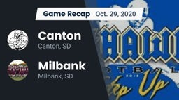 Recap: Canton  vs. Milbank  2020