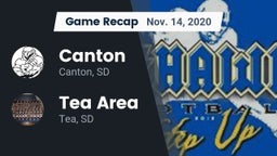 Recap: Canton  vs. Tea Area  2020