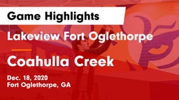 Lakeview Fort Oglethorpe  vs Coahulla Creek  Game Highlights - Dec. 18, 2020