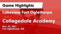 Lakeview Fort Oglethorpe  vs Collegedale Academy Game Highlights - Nov. 22, 2021