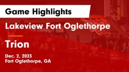 Lakeview Fort Oglethorpe  vs Trion  Game Highlights - Dec. 2, 2023