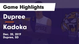 Dupree  vs Kadoka  Game Highlights - Dec. 20, 2019