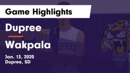 Dupree  vs Wakpala  Game Highlights - Jan. 13, 2020