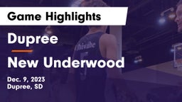 Dupree  vs New Underwood  Game Highlights - Dec. 9, 2023