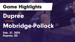 Dupree  vs Mobridge-Pollock  Game Highlights - Feb. 27, 2024