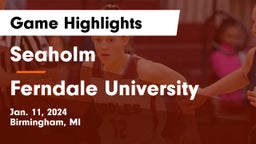 Seaholm  vs Ferndale University  Game Highlights - Jan. 11, 2024