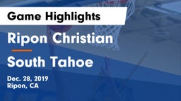 Ripon Christian  vs South Tahoe  Game Highlights - Dec. 28, 2019