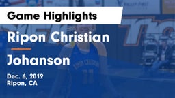 Ripon Christian  vs Johanson Game Highlights - Dec. 6, 2019